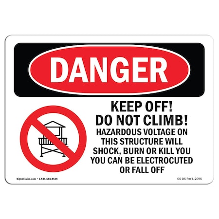 OSHA Danger, 5 Height, 7 Width, Decal